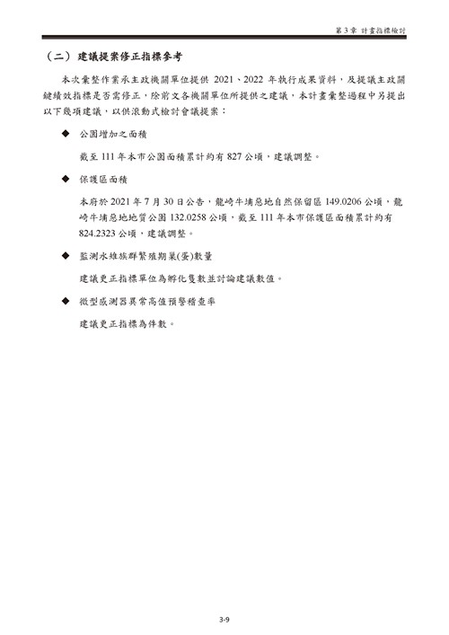 111 年臺南市環境保護計畫第21頁內容